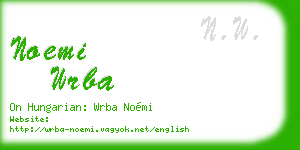 noemi wrba business card